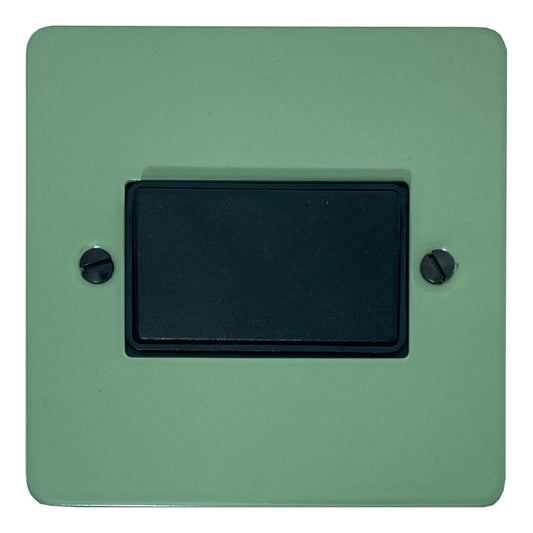 Flat Sage Green Fan Isolator (Black Switch)