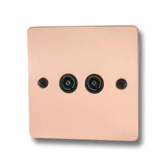 Flat Bright Copper Twin Tv Point