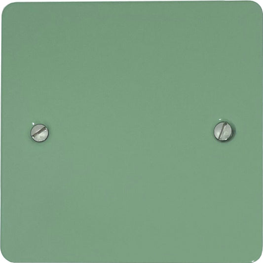 Flat Sage Green 1 Gang Blank