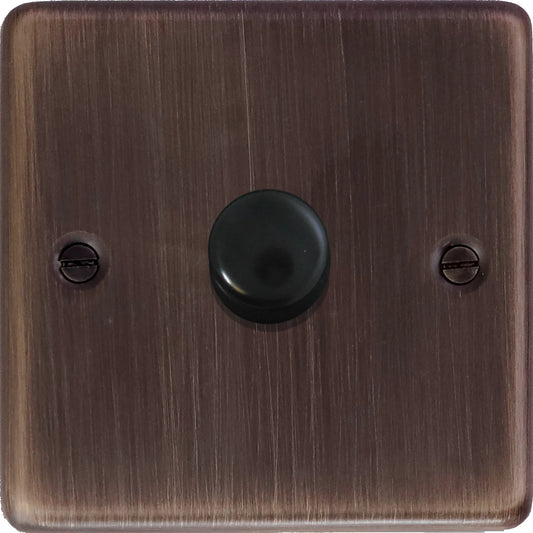 Contour Antique Copper 1 Gang 120W LED Dimmer
