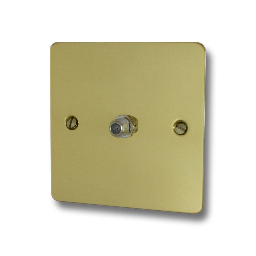 Flat Polished Brass Satellite Point