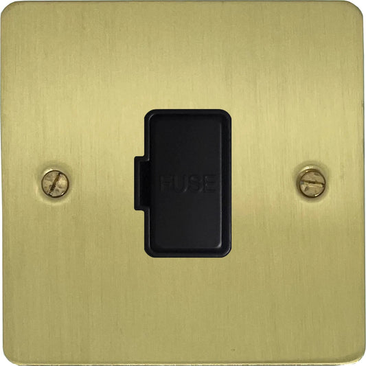 Flat Satin Brass Unswitched Spur