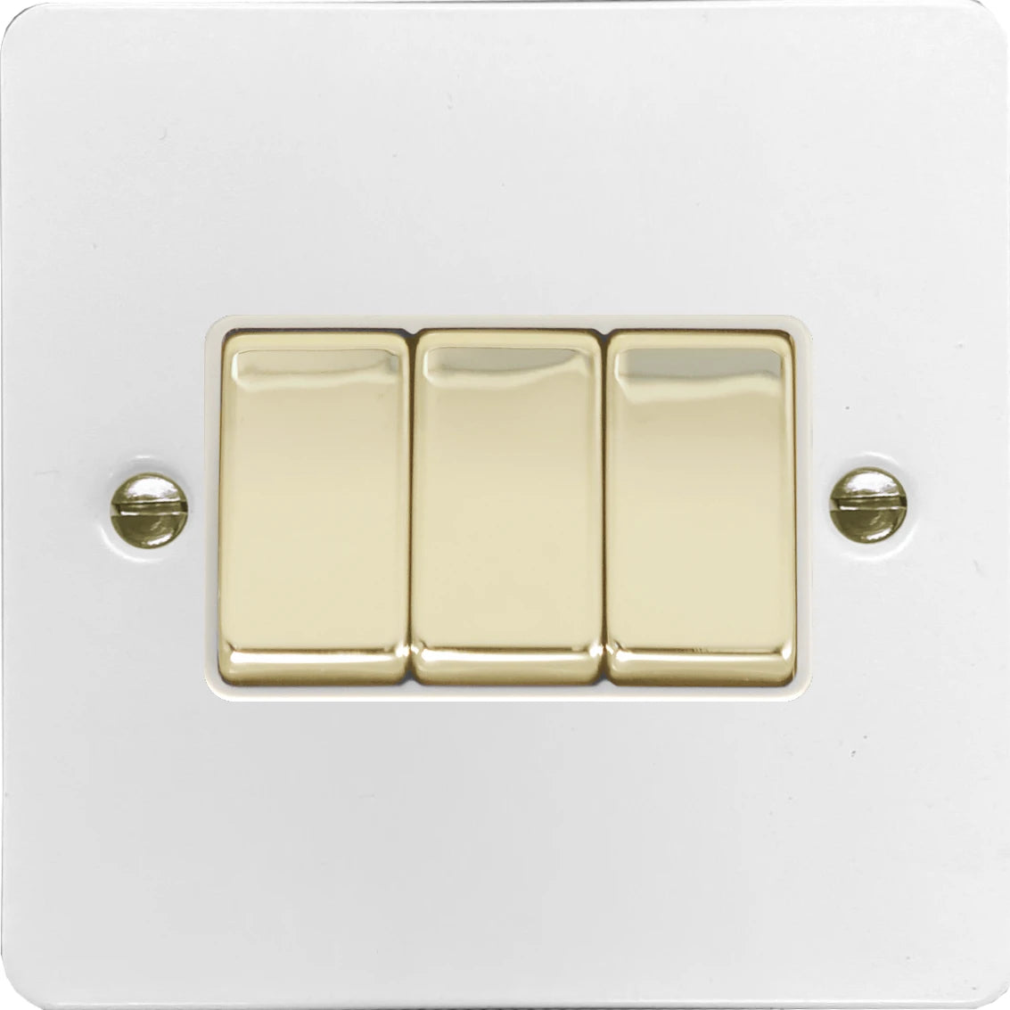 Flat White 3 Gang Switch