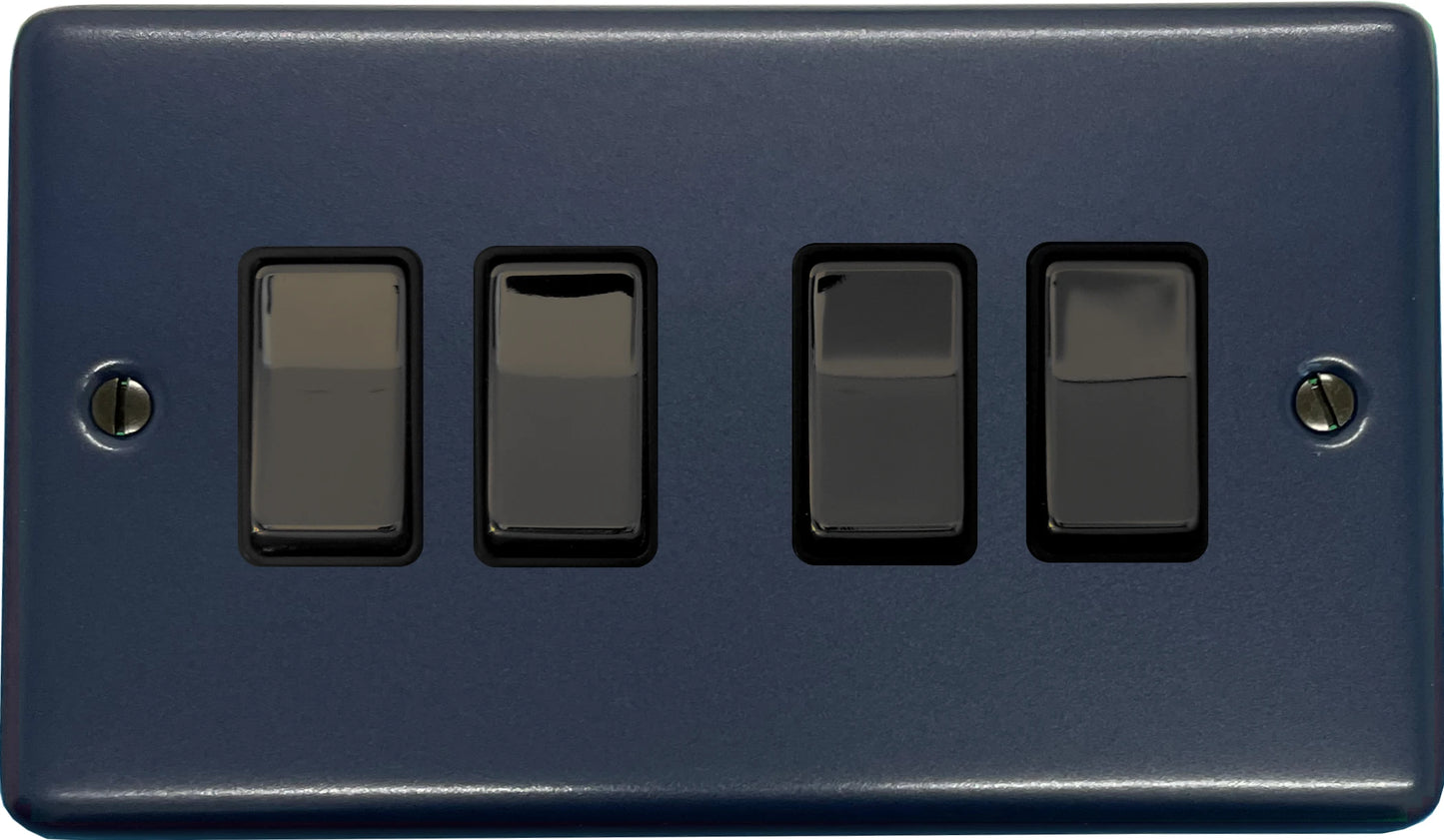 Contour Blue 4 Gang Switch