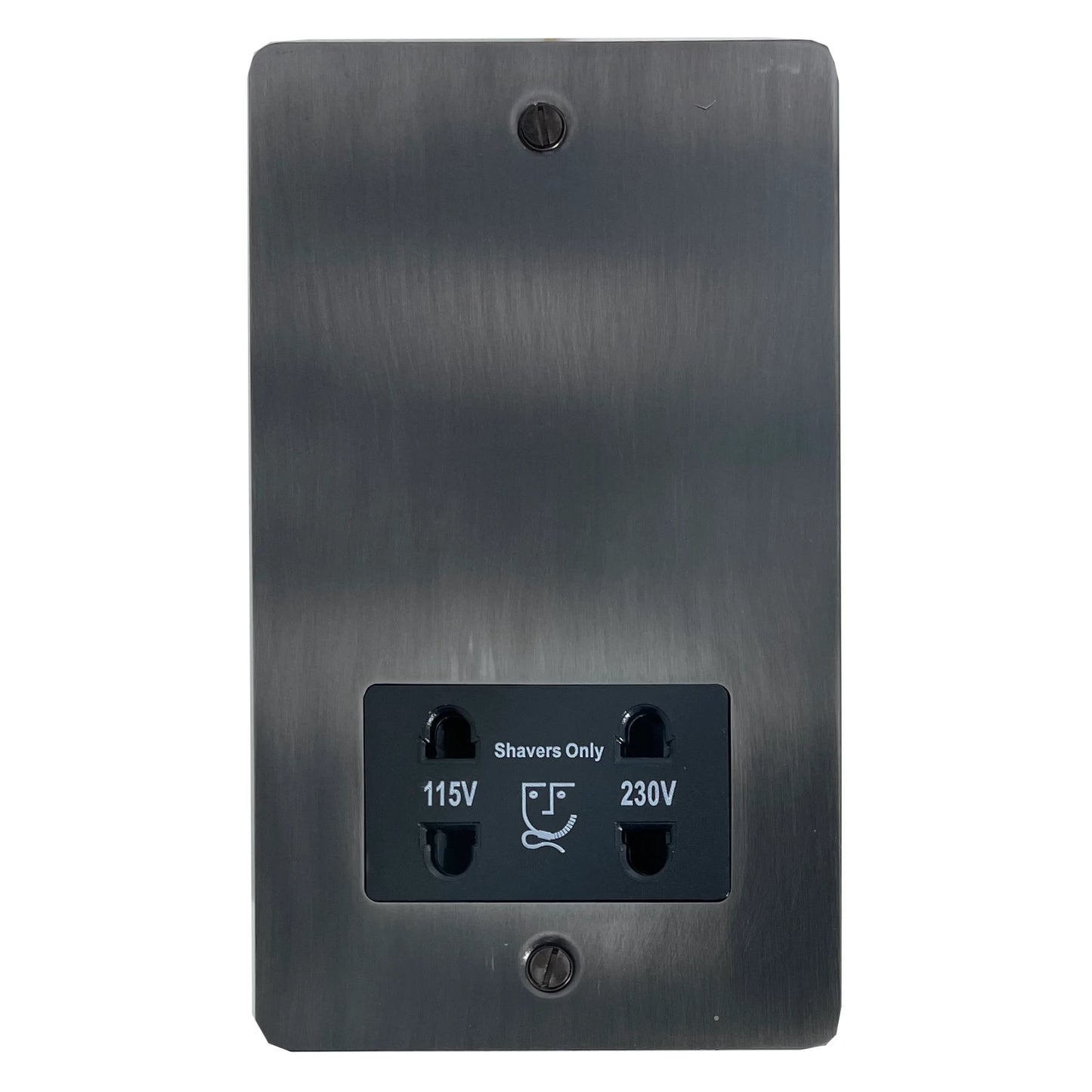 Flat Slate Effect Shaver Socket