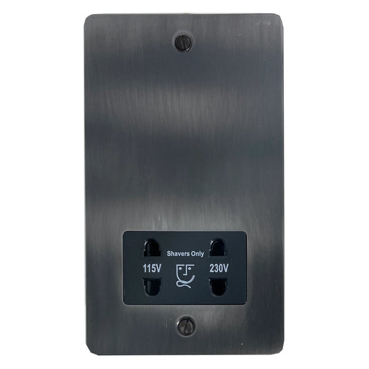 Flat Slate Effect Shaver Socket
