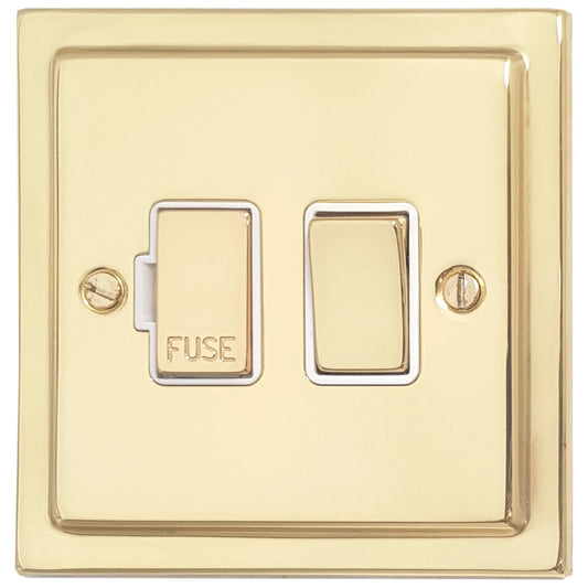 Victorian Unlacquered Brass Swt. Fused Spur - Victorian Cast range electrical spur