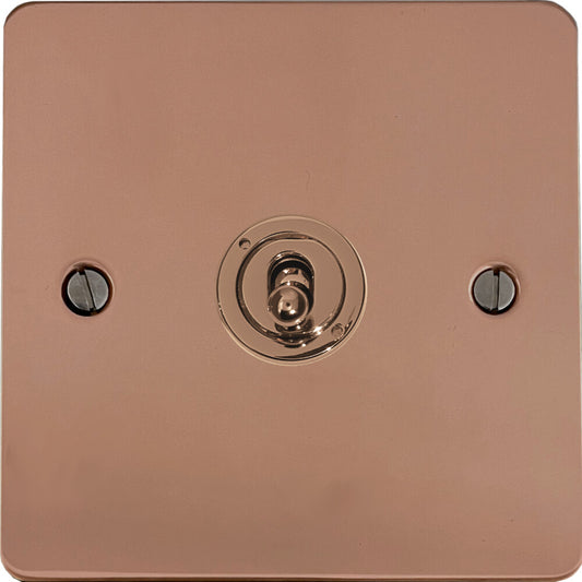 Flat Bright Copper Intermediate Toggle Switch