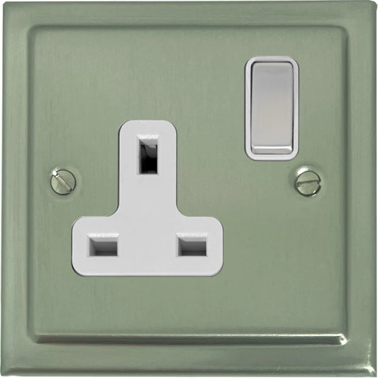 Victorian Satin Nickel 1 Gang Socket