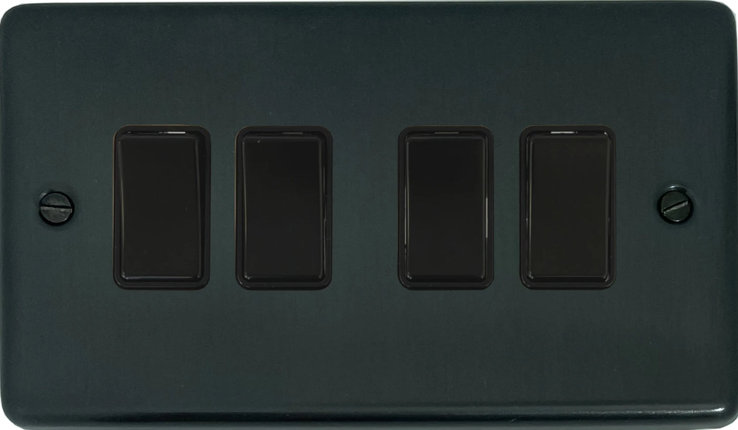 Contour Black Bronze 4 Gang 2 Way Switch