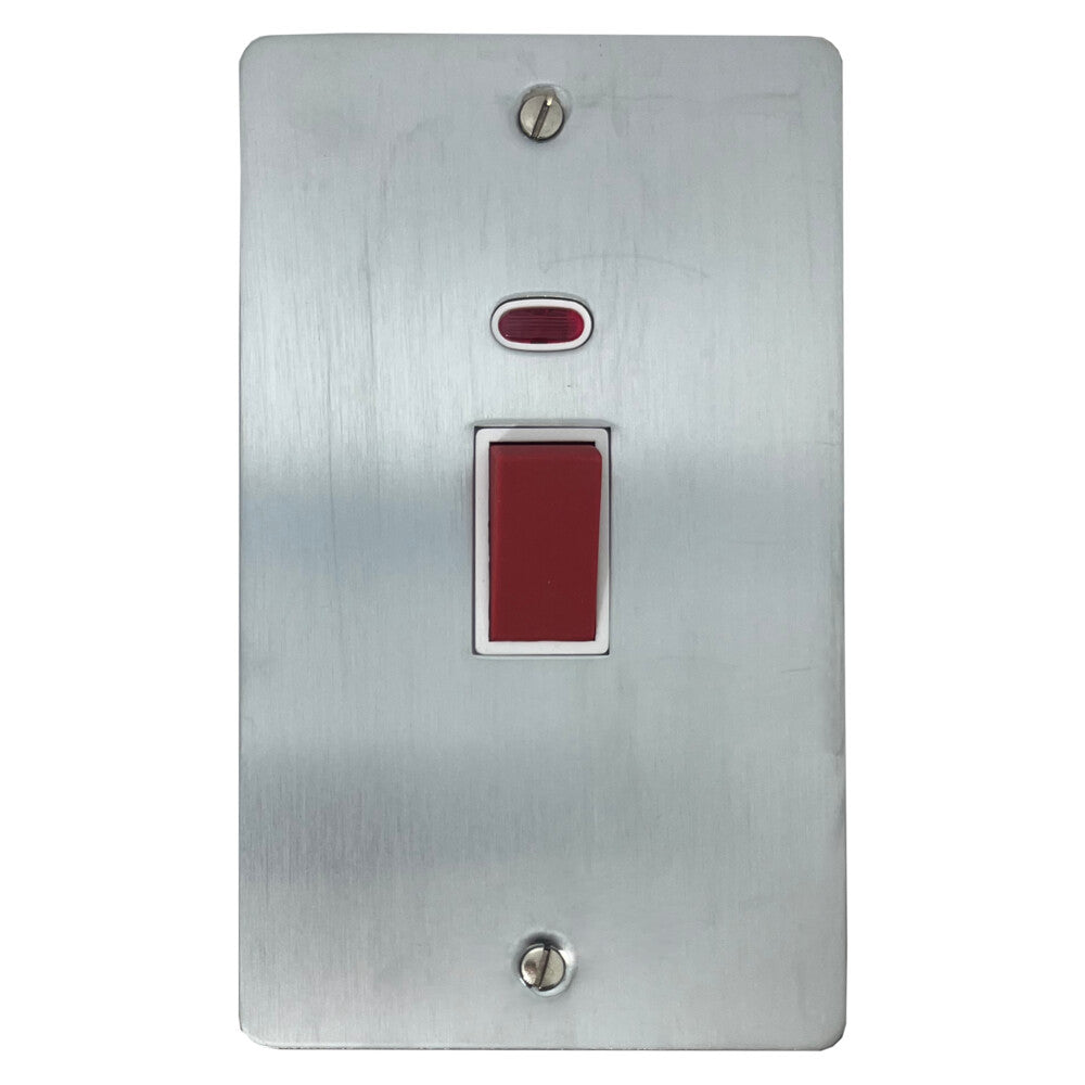 Flat Satin Chrome L/Plate