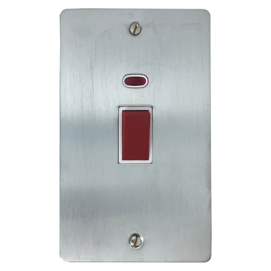 Flat Satin Chrome L/Plate