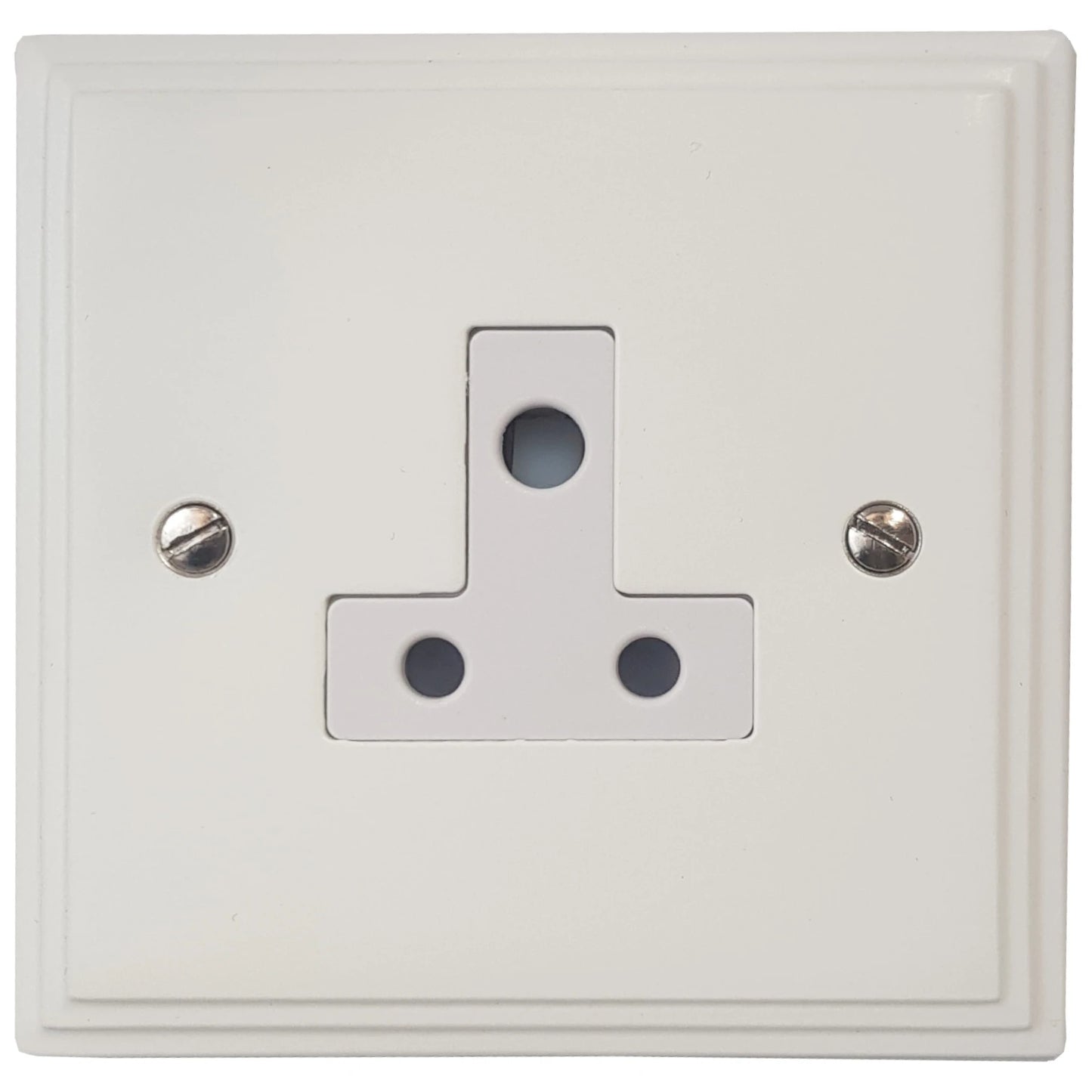 Victorian Flat White 5 Amp Socket