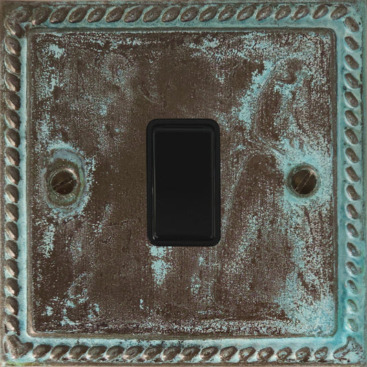 Georgian Verdigris 1 Gang Switch