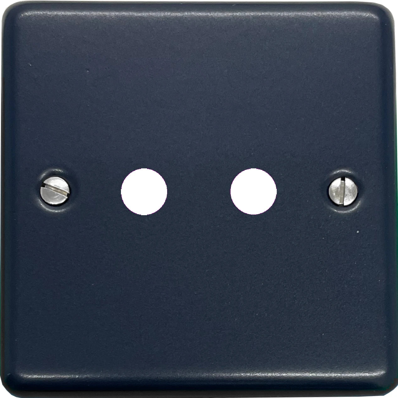 Contour Blue 2 Gang Grid Toggle Plate (Plate Only)