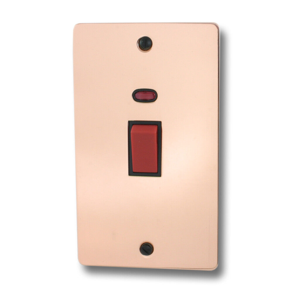 Flat Bright Copper 45A Dp Switch L-Plate
