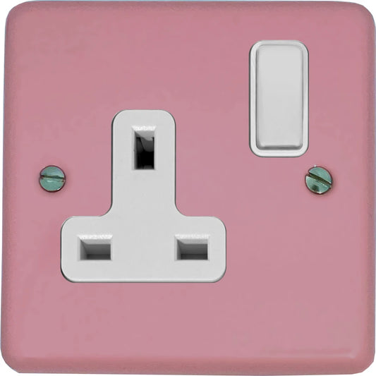 Contour Pink 1 Gang Socket
