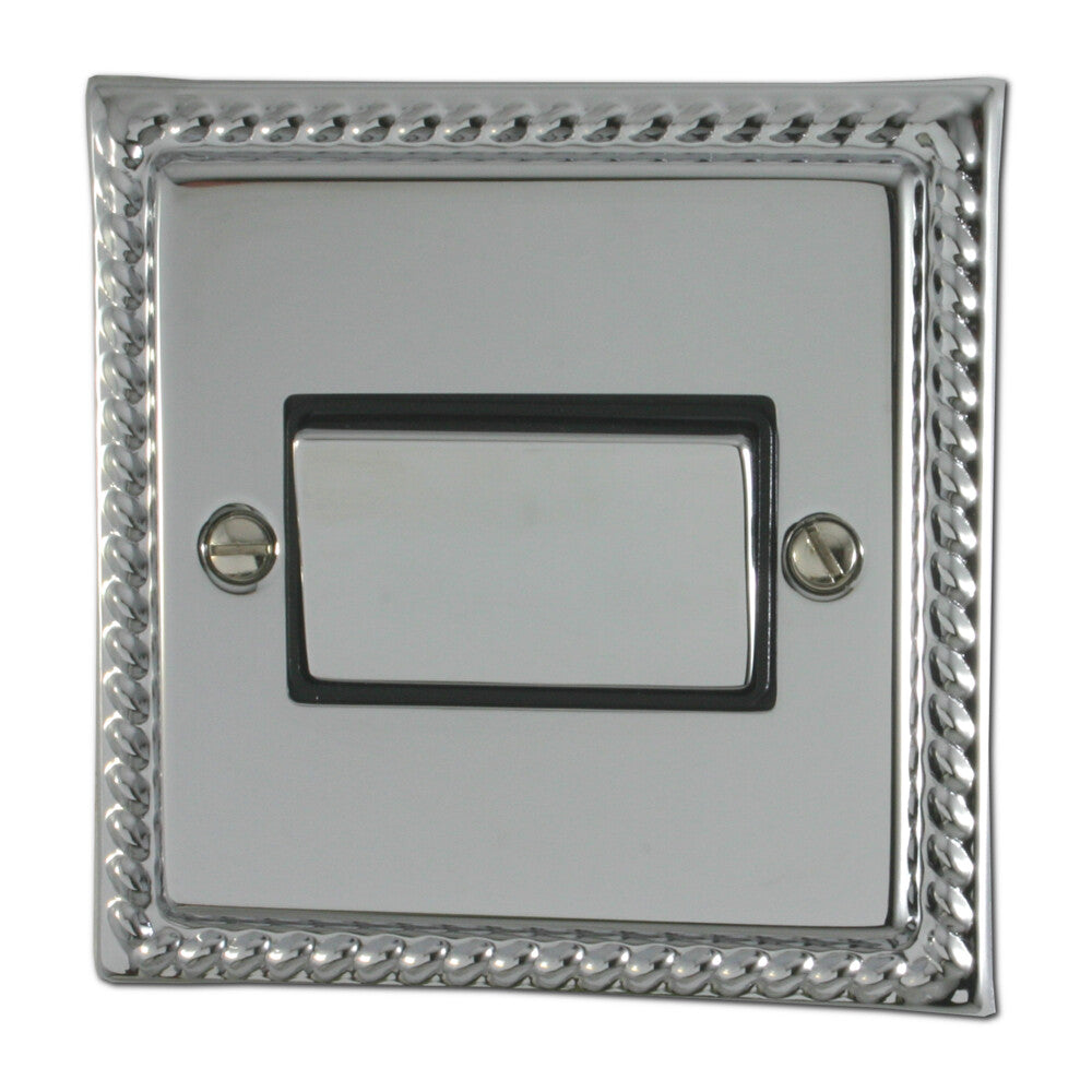 Georgian Polished Chrome Fan Isoaltor