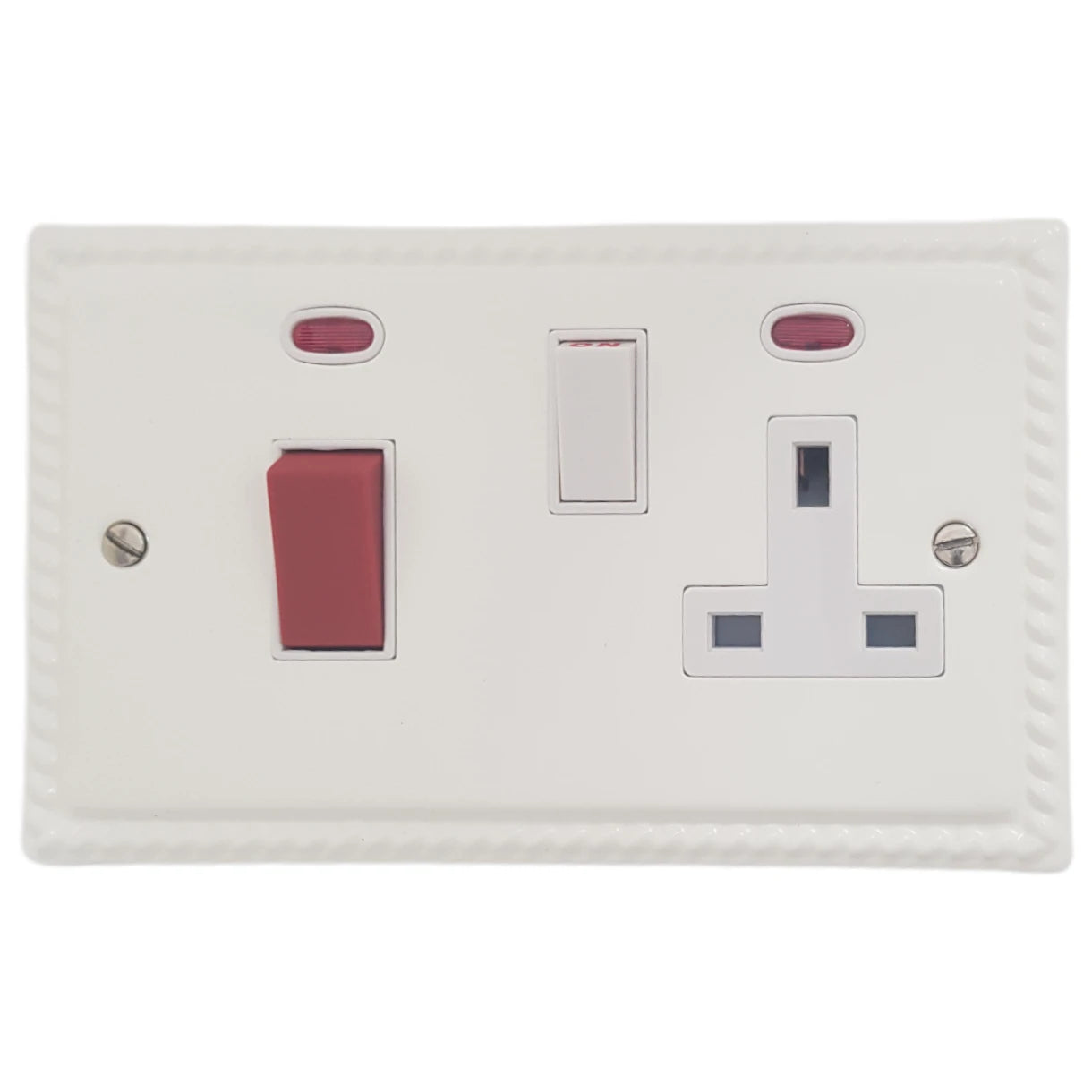 Georgian Flat White Cooker Socket