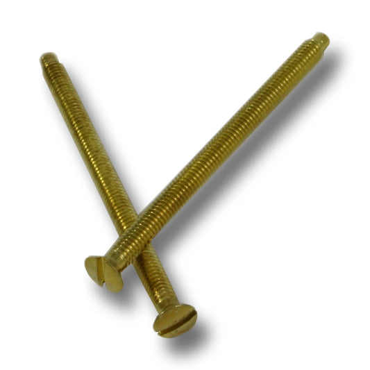2 x 50mm POLISHED BRASS PINS