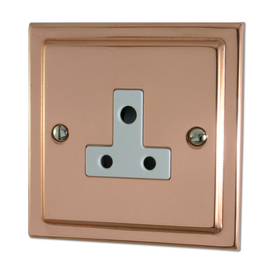 Victorian Polished Copper 5 Amp Socket