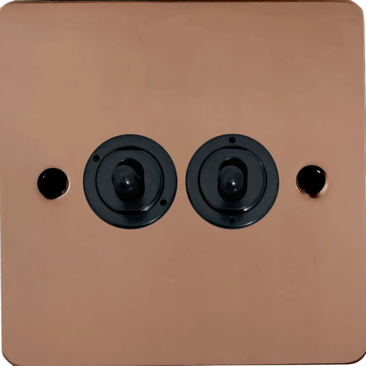 Flat Bright Copper 2G Toggle (Flat Black Toggle)