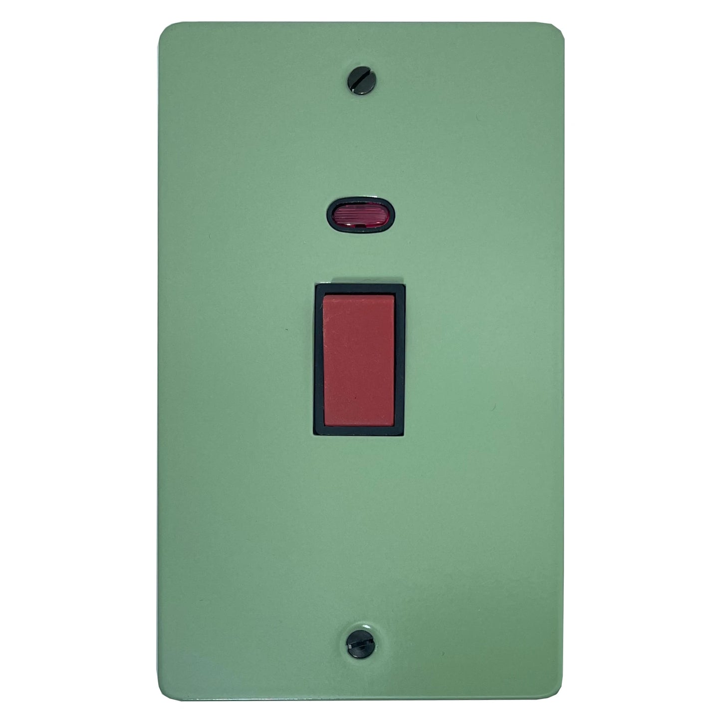 Flat Sage Green 45 Amp Vertical Cooker Switch (Black Switch)