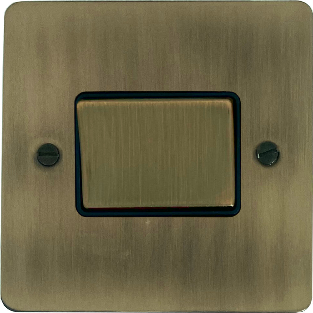 Flat Light Antique Brass Fan Isolator