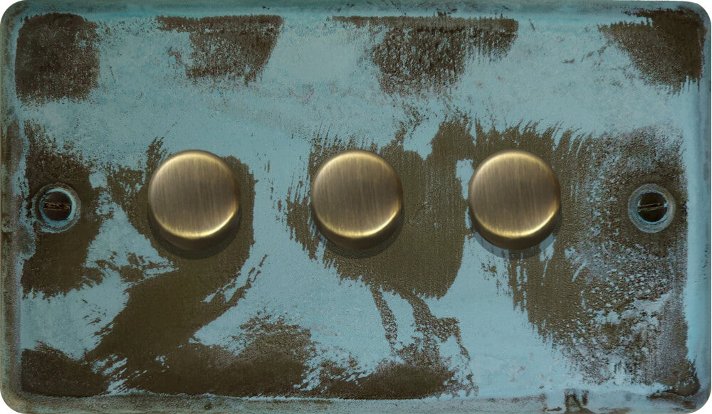 Contour Verdigris 3 Gang LED Dimmer