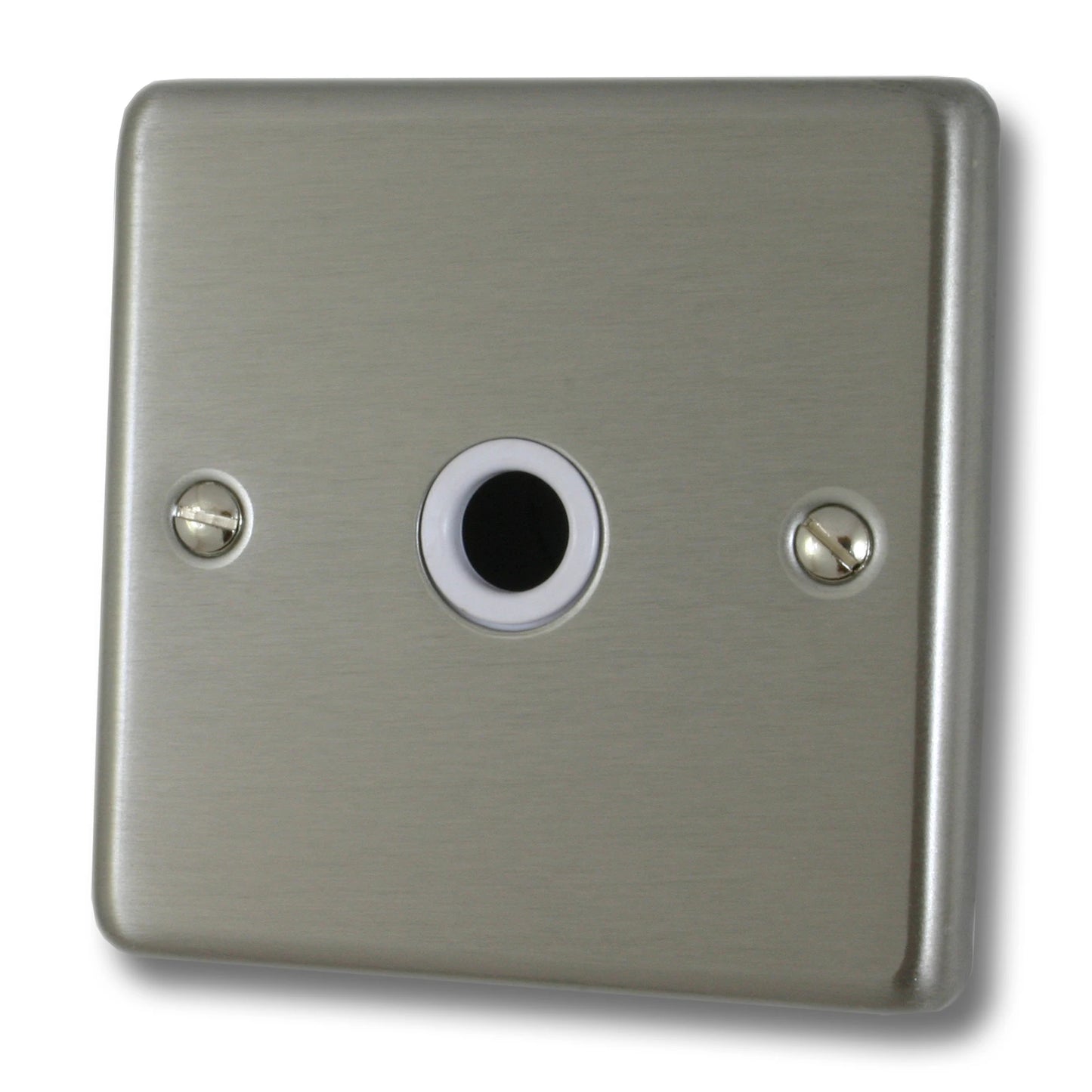 Contour Brushed Steel Flex Outlet