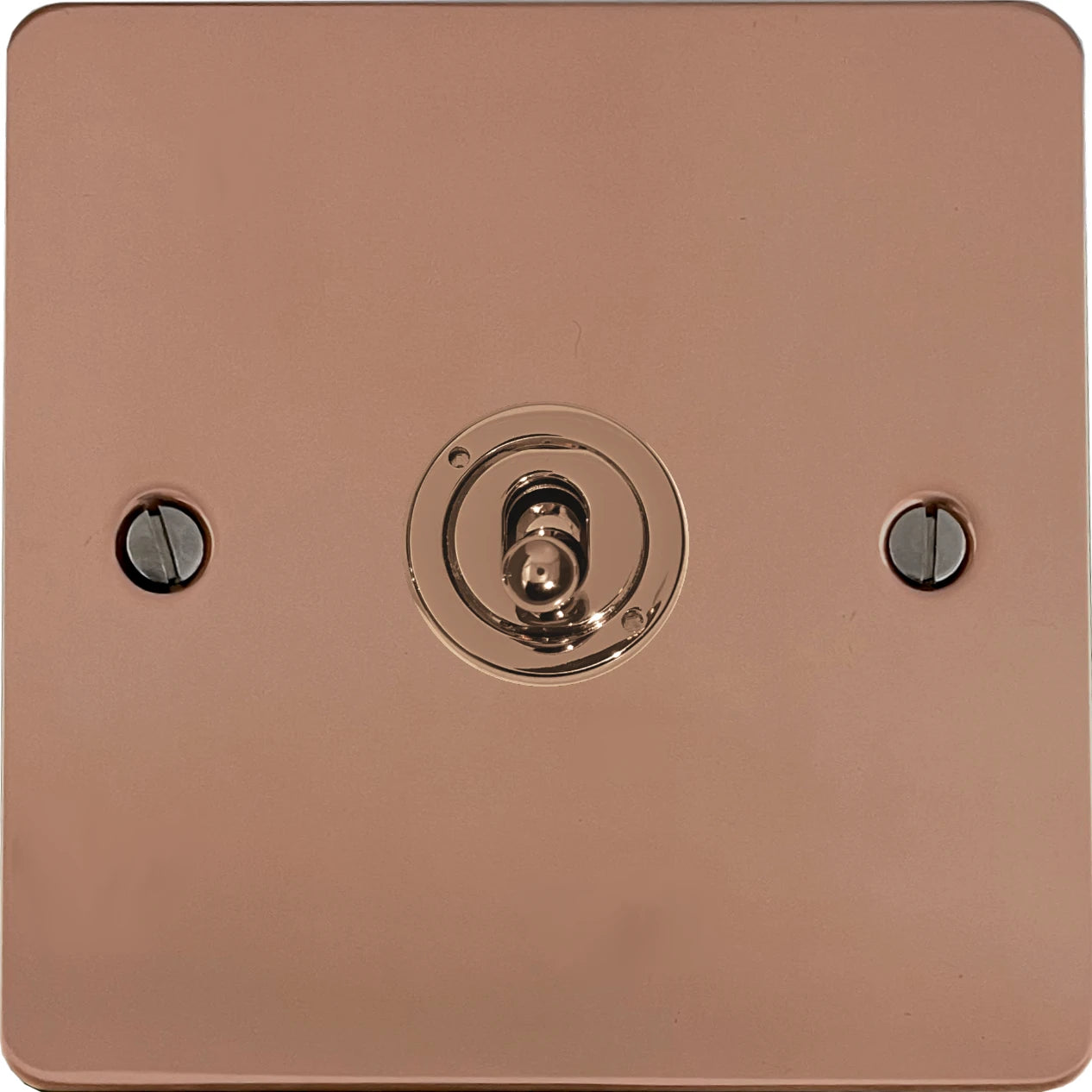 Flat Bright Copper Intermediate Toggle Switch