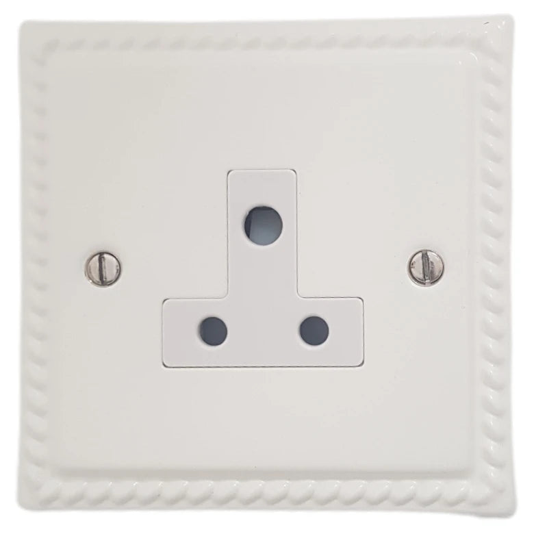 Georgian Flat White 5A Socket