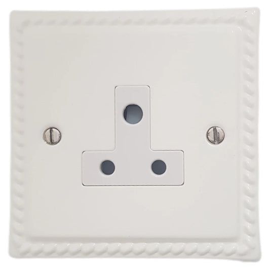 Georgian Flat White 5A Socket