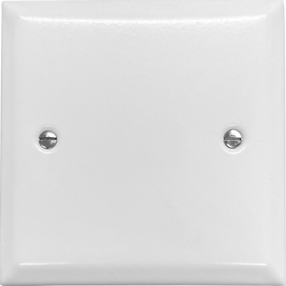 Spectrum Flat White 1 Gang Blank Plate