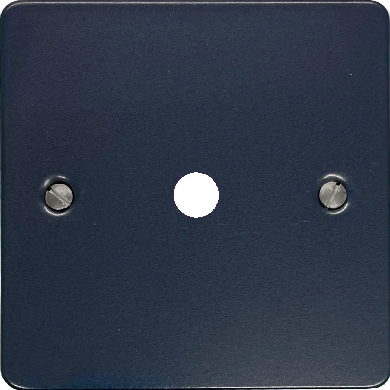 Flat Blue 1 Gang Grid Toggle Plate (Plate Only)