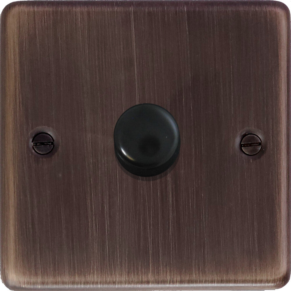 Contour Antique Copper 1 Gang 120W LED Dimmer