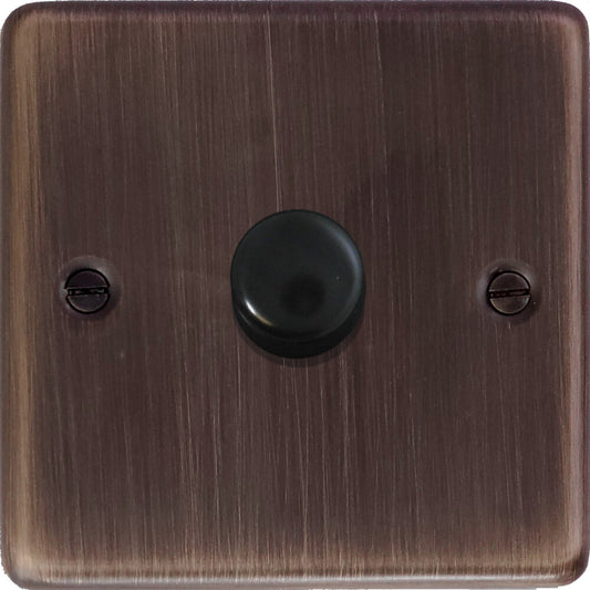 Contour Antique Copper 1 Gang 120W LED Dimmer