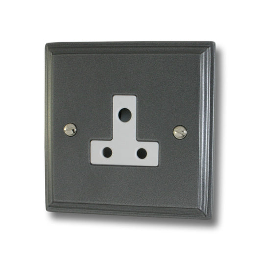 Victorian Pewter 5 Amp Socket