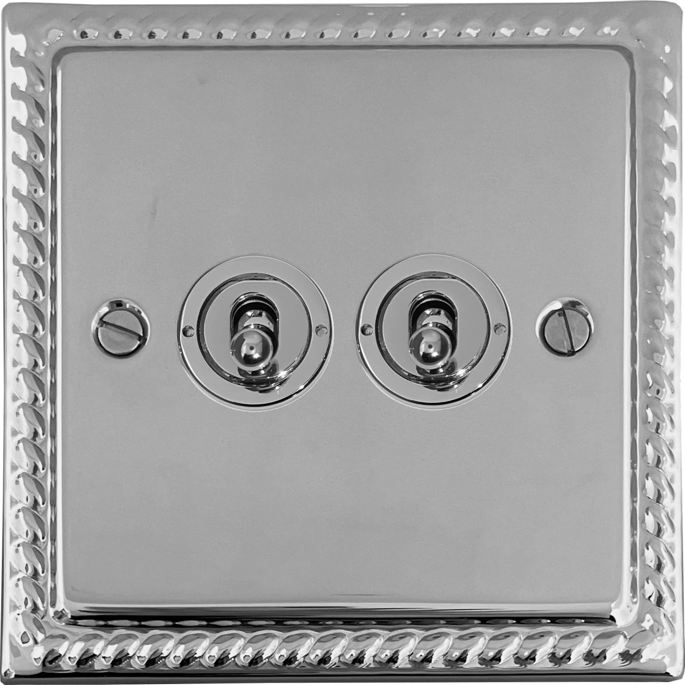 Monarch Polished Chrome 2 Gang Toggle (Polished Chrome Toggle)
