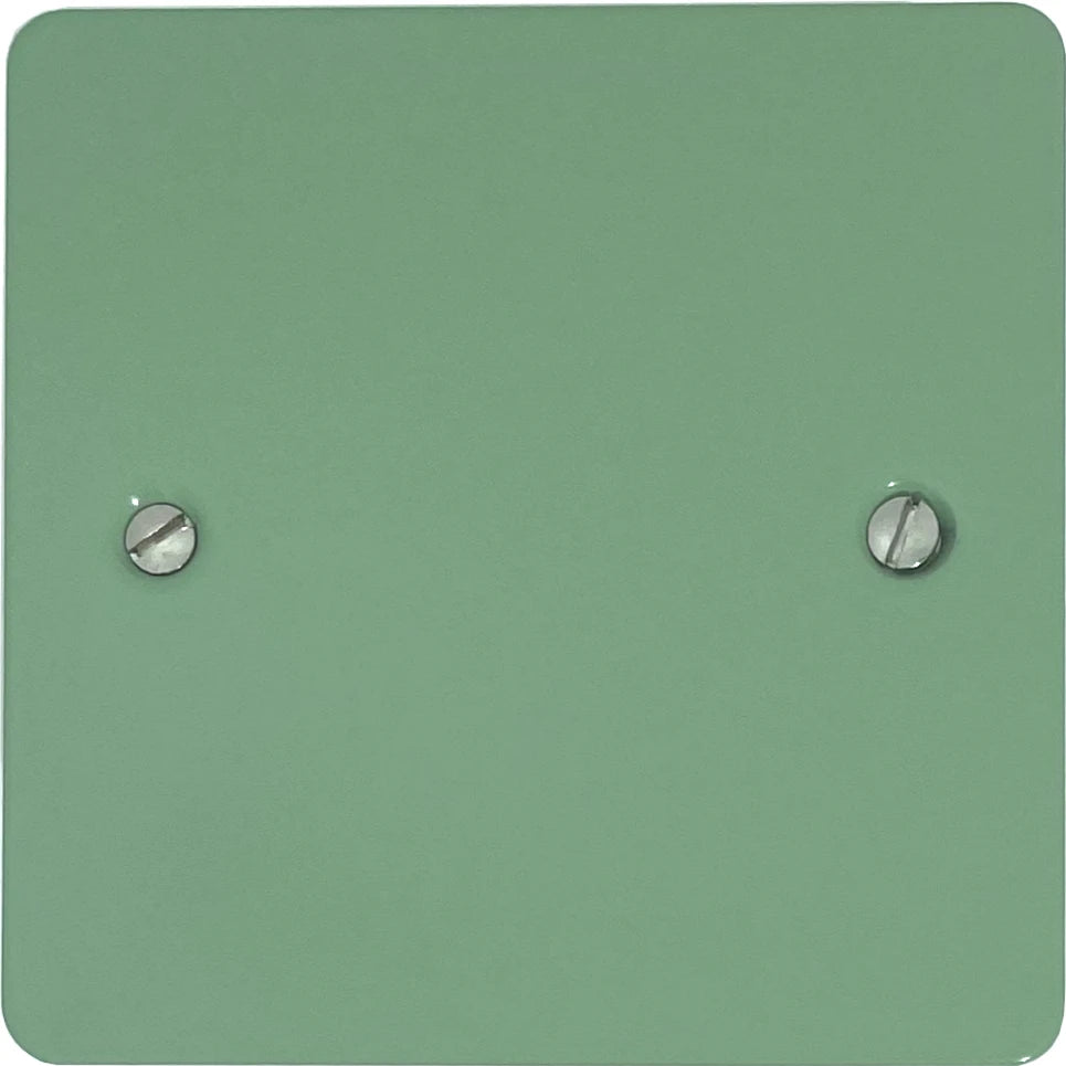 Flat Sage Green 1 Gang Blank