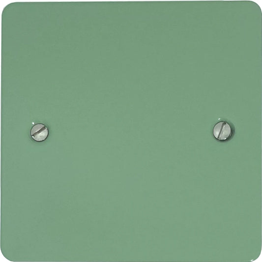 Flat Sage Green 1 Gang Blank