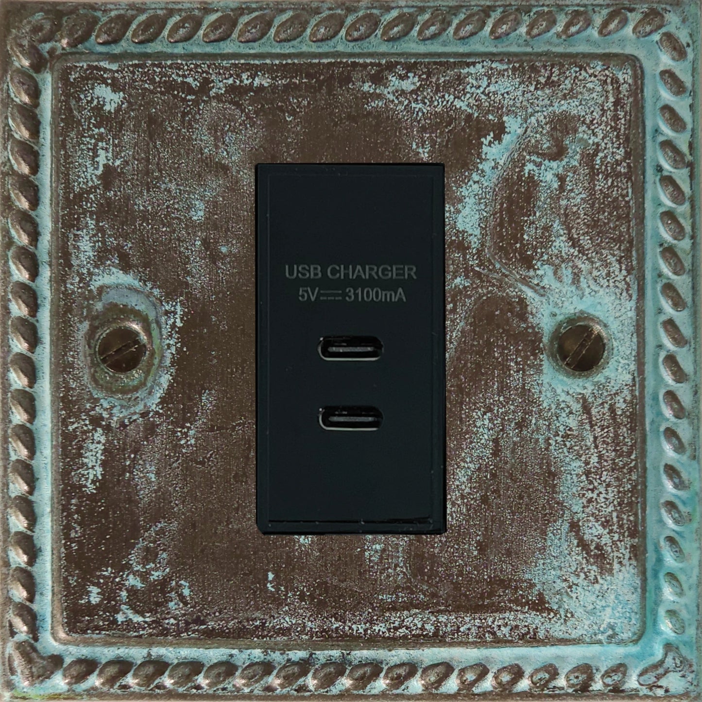 Monarch Verdigris 1 Gang  2 x USB-C