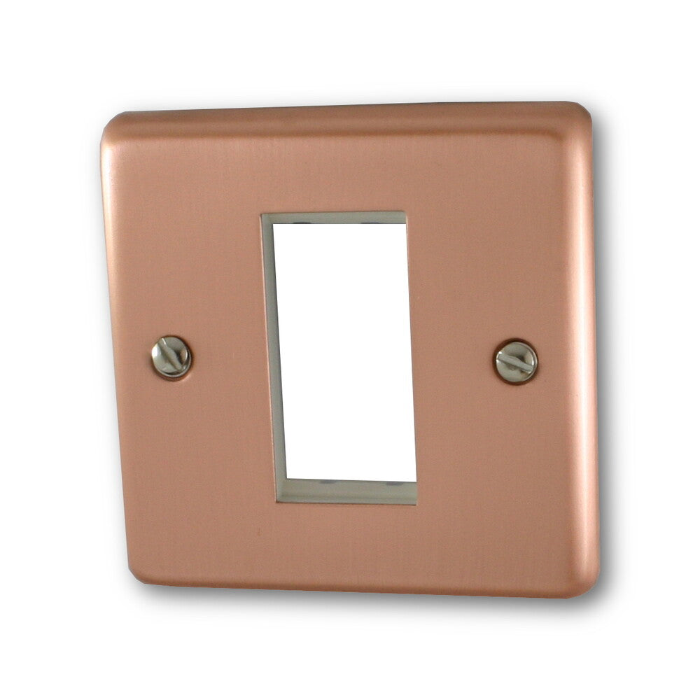 Contour Rose Gold 1 Gang Mod Plate & Frame