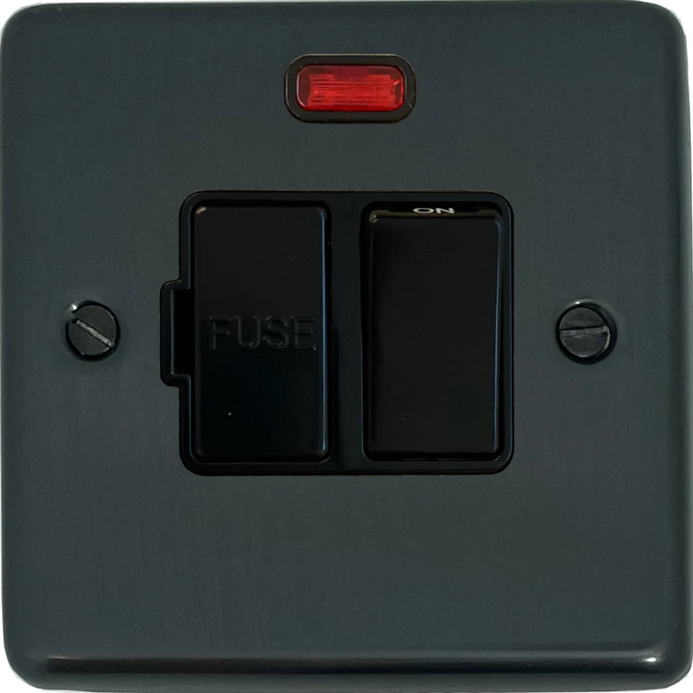 Contour Black Bronze Switched Fuse Spur with Neon (Black Switch)