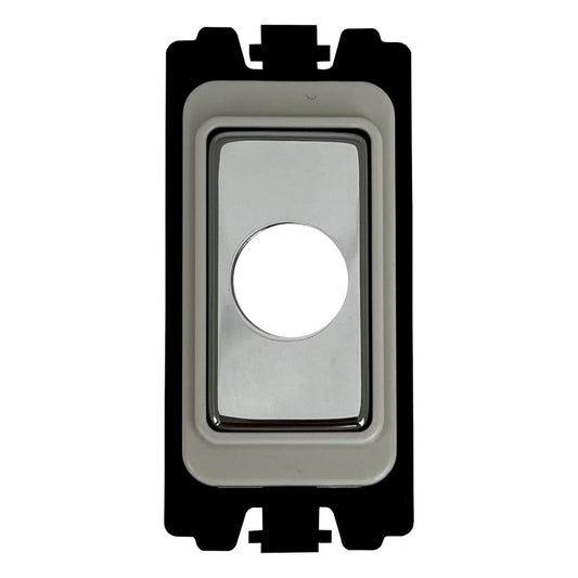 Flex Outlet Grid - White and Polished Chrome Switch