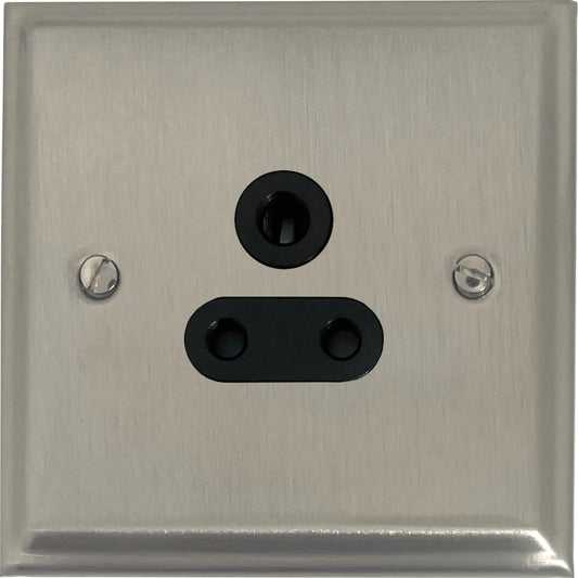 Deco Satin Nickel 5 Amp Socket