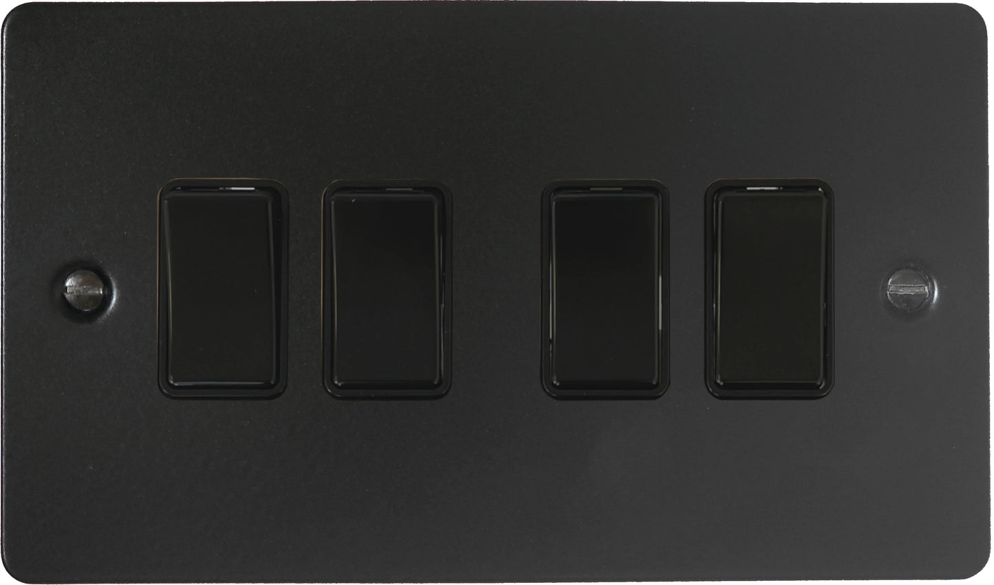 Flat Black 4 Gang Switch
