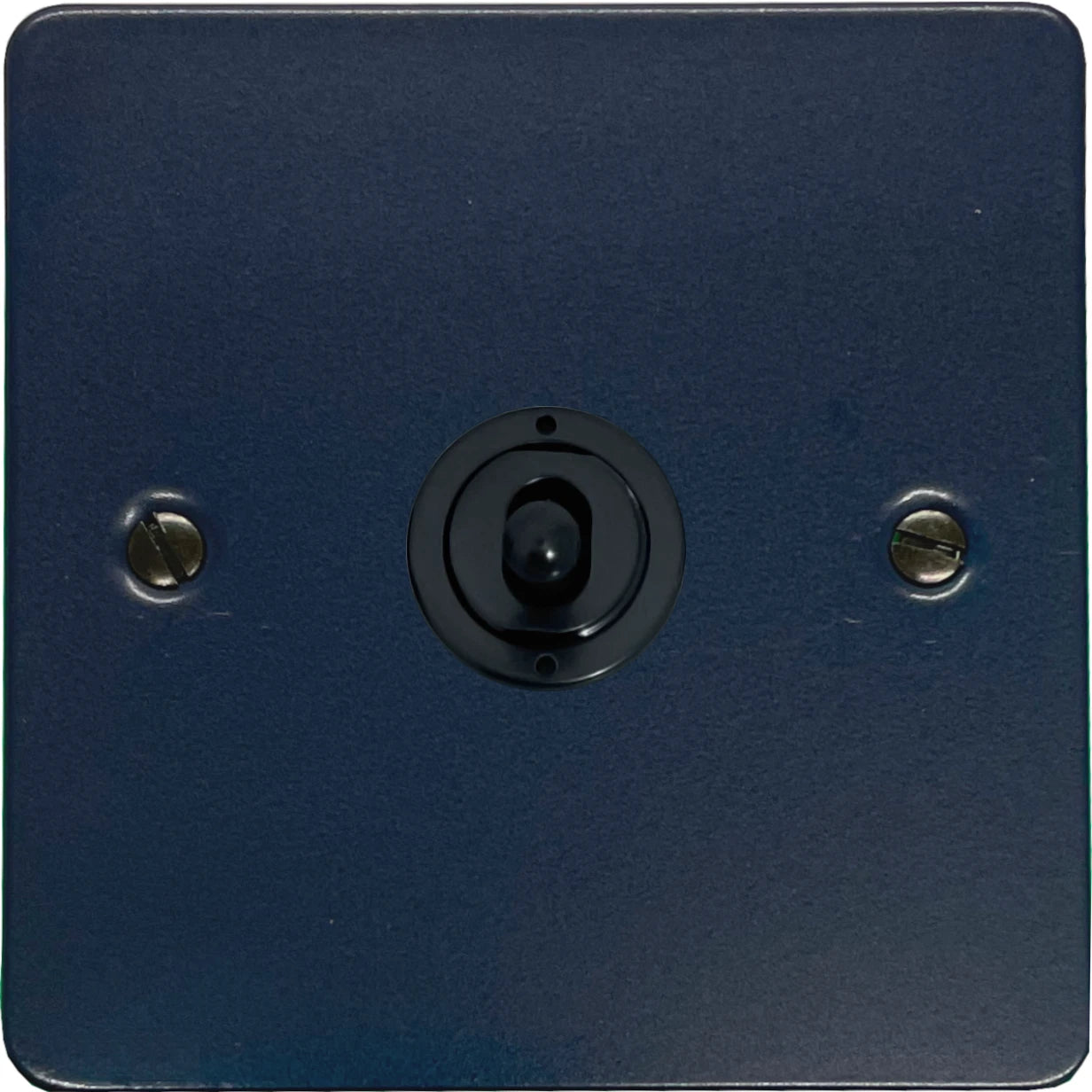 Flat Blue 1 Gang Toggle (Flat Black Toggle)