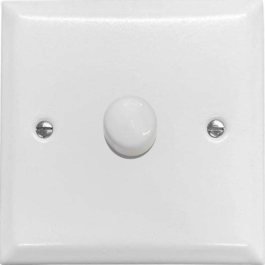 Spectrum Flat White 1 Gang LED Dimmer