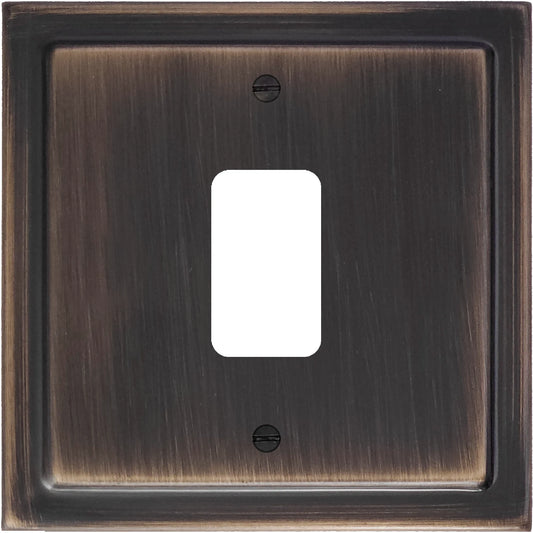 Victorian Antique Copper 1 Gang Grid Plate